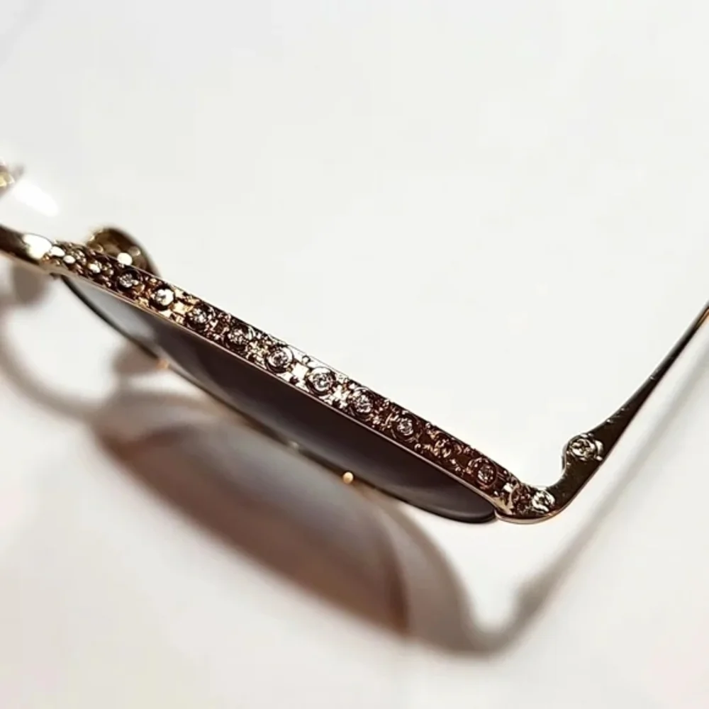 CHANEL Gold and Black Sunglasses - Picture 5 of 14